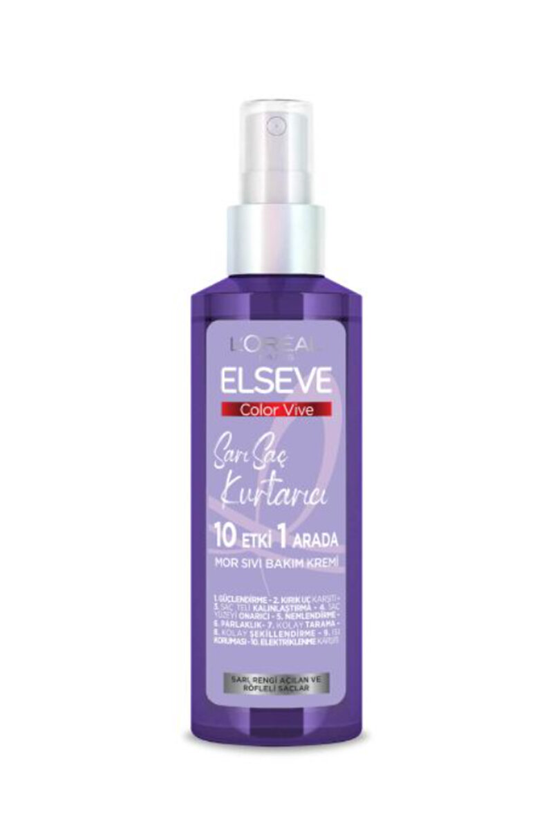 L'Oréal Paris Elseve Sarı Saç Kurtarıcı Mor Sıvı Saç Kremi 150 ml