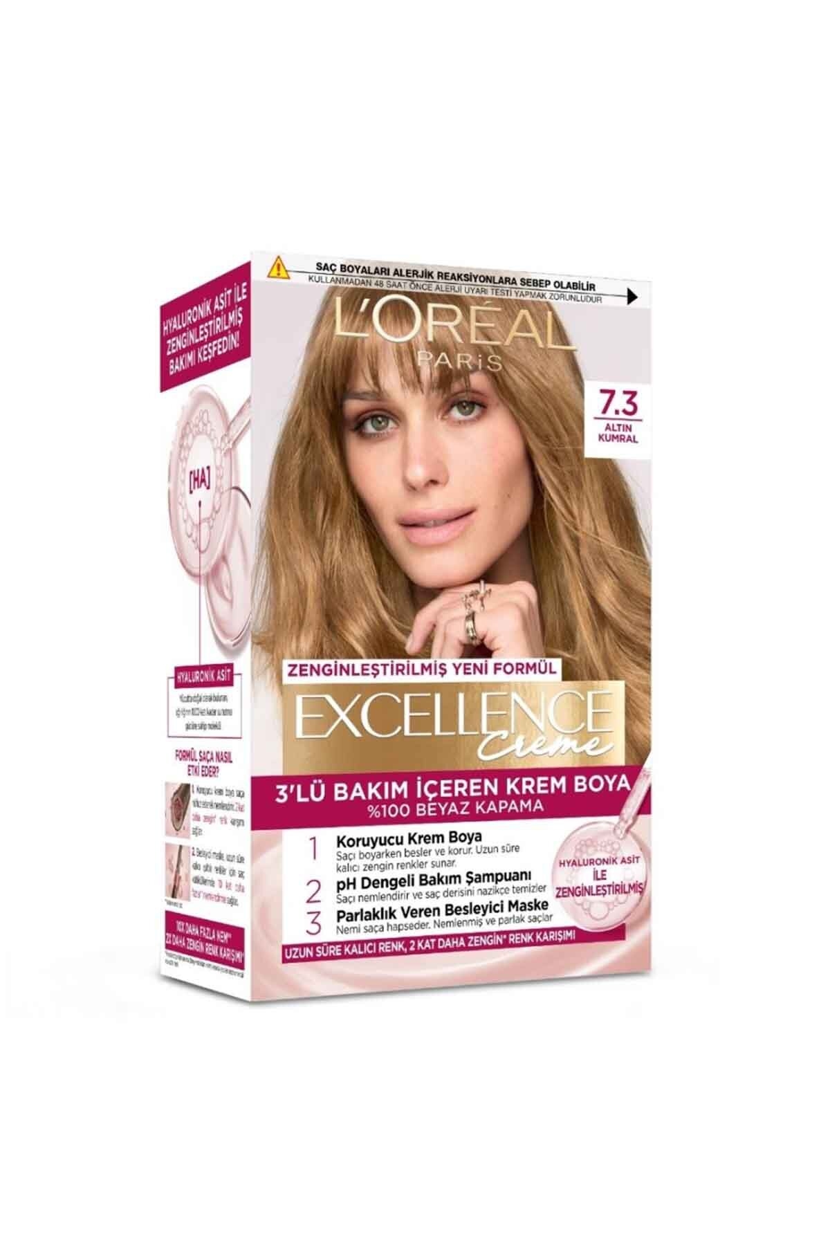 L’Oréal Paris Excellence Creme Saç Boyası – 7.3 Altın Kumral