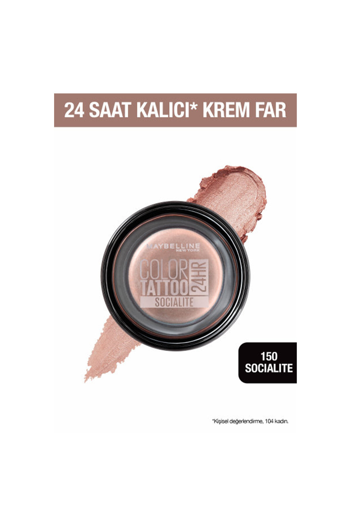 Maybelline Göz Farı Tattoo No:150 Açık Pembe