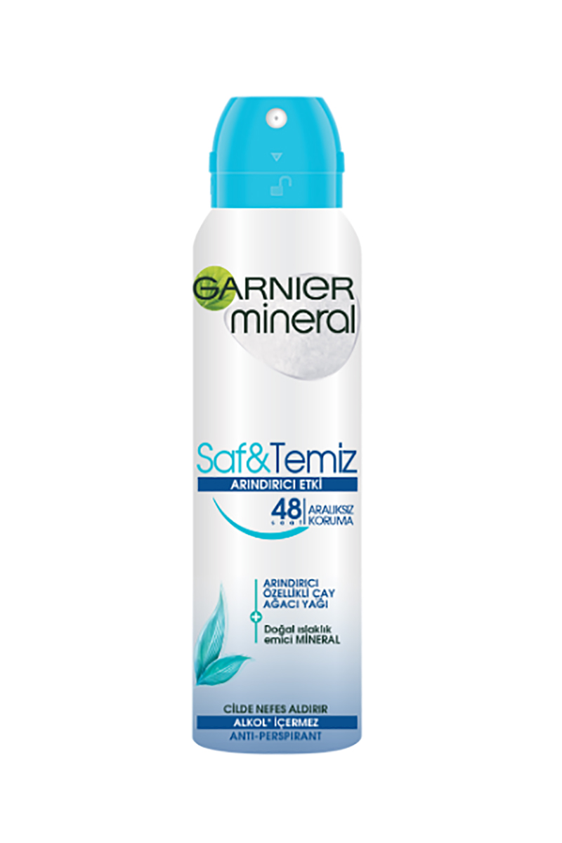 Garnier Mineral Deodorant Saf ve Temiz Sprey Kadın 150 ml