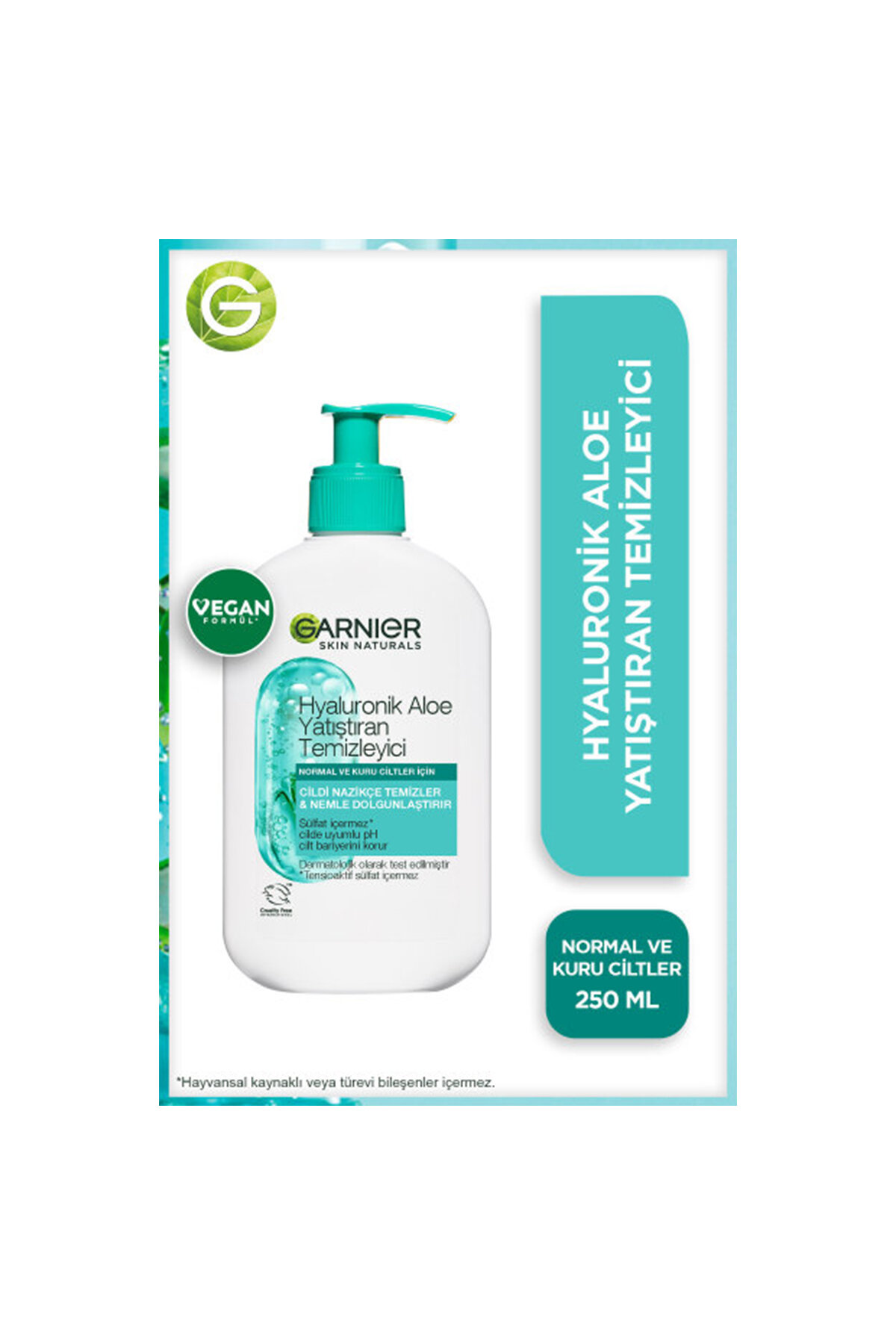 Garnier Hyaluronik Aloe Nemlendiren ve Yatıştıran Temizleyici 250ML