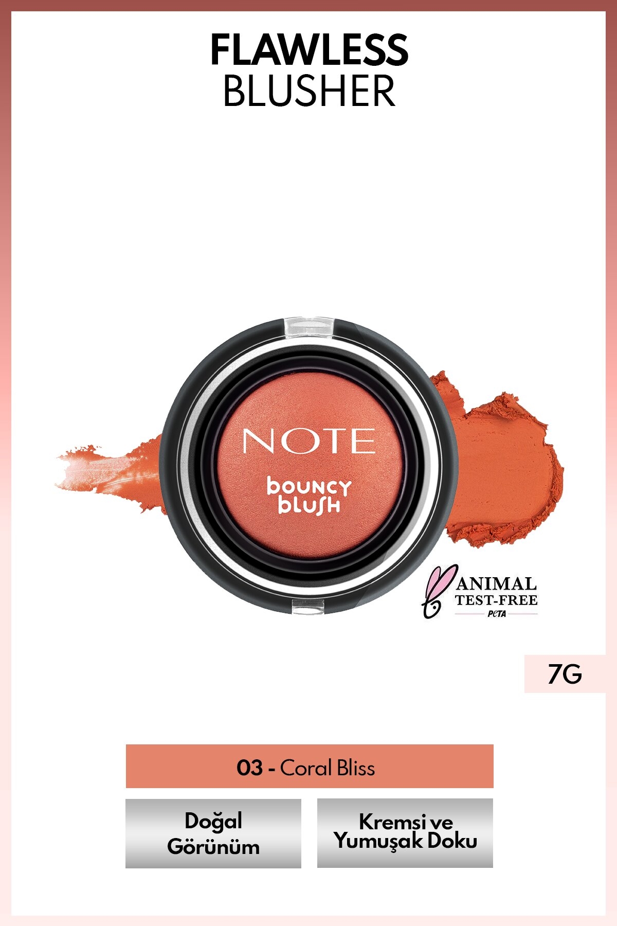 Note Bouncy Blush Kremsi Allık 03