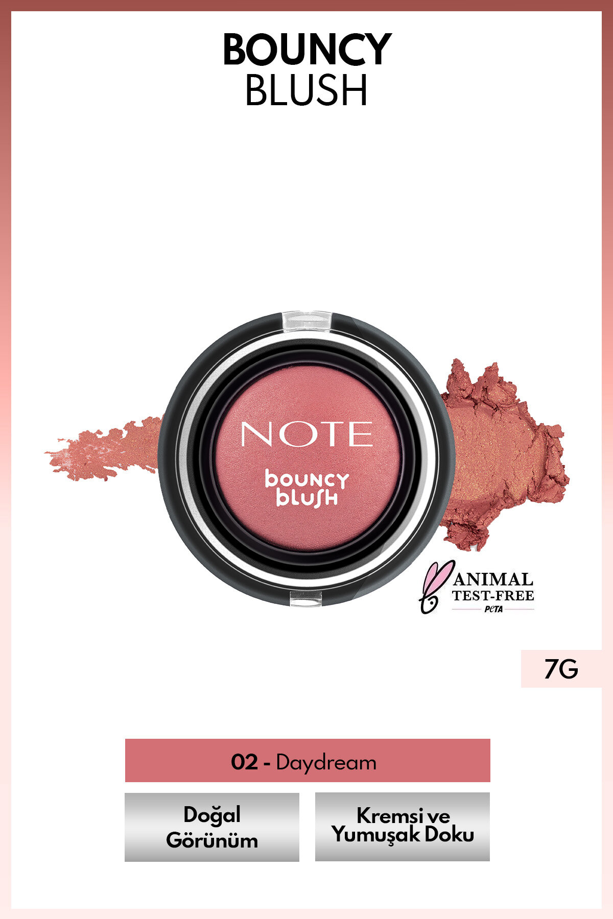 Note Bouncy Blush Kremsi Allık 02