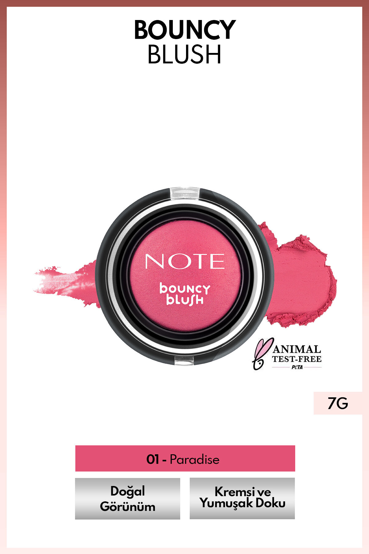 Note Bouncy Blush Kremsi Allık 01