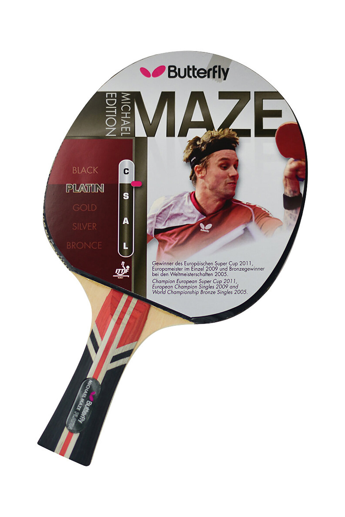 Butterfly Maze Platin ITTF Onaylı Masa Tenisi Raketi