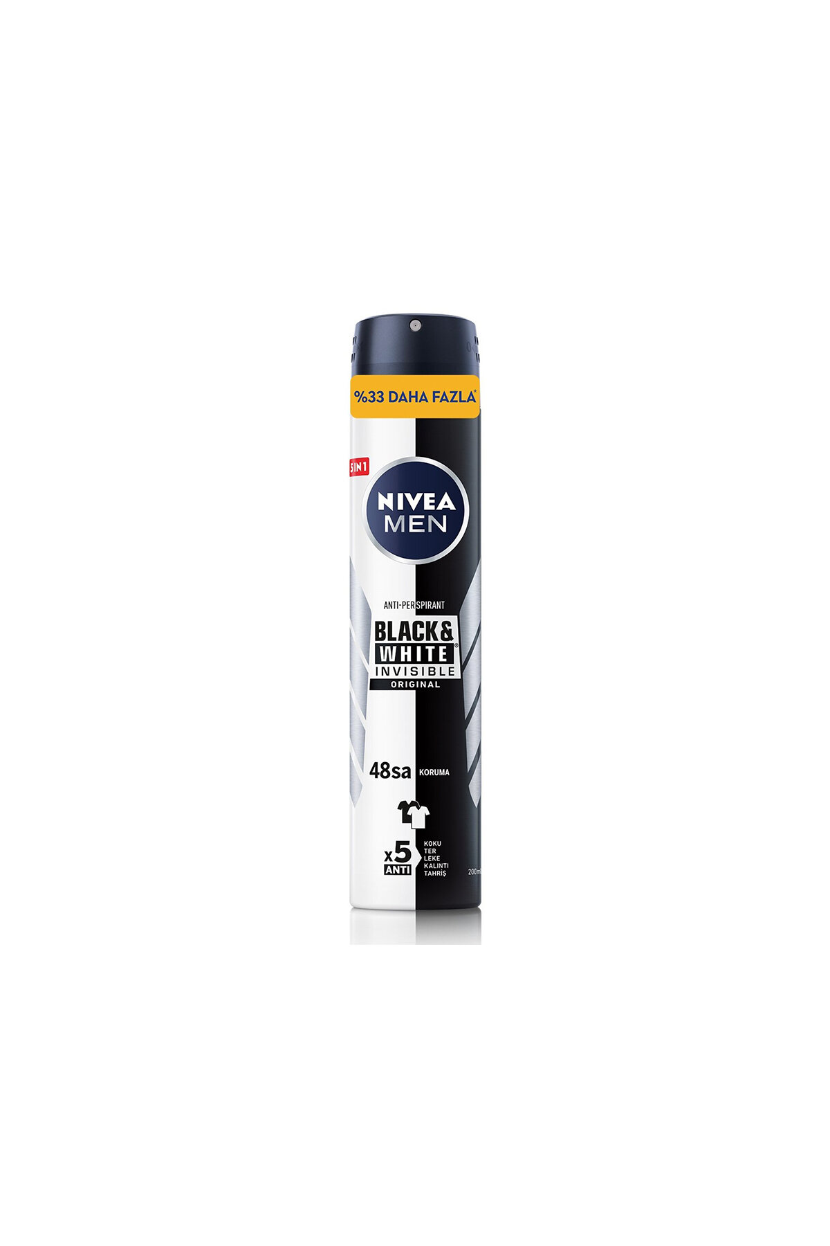 Nivea Deodorant Black&White Original Erkek 200ml