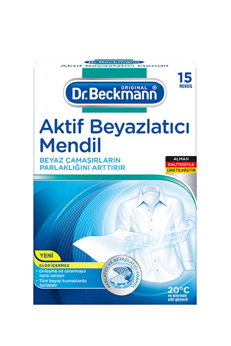 Dr.Beckmann Renk Koruyucu Mendil Aktif Beyazlatıcı 15'li