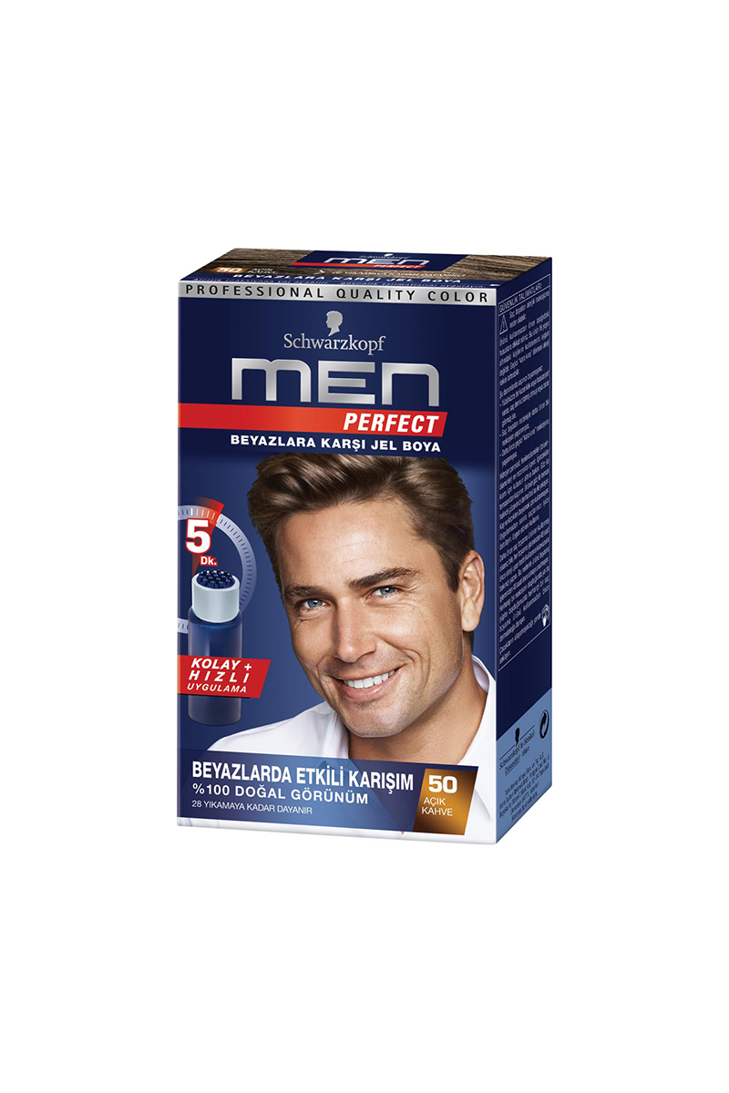 Men Perfect 50 Açık Kahve Erkek Saç Boyası