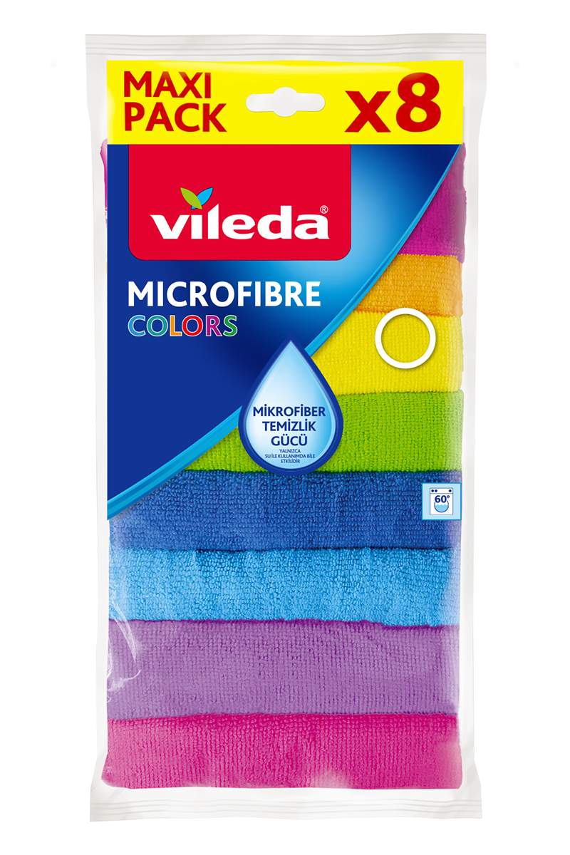 Vileda Mikrofiber Bez 8'li Color
