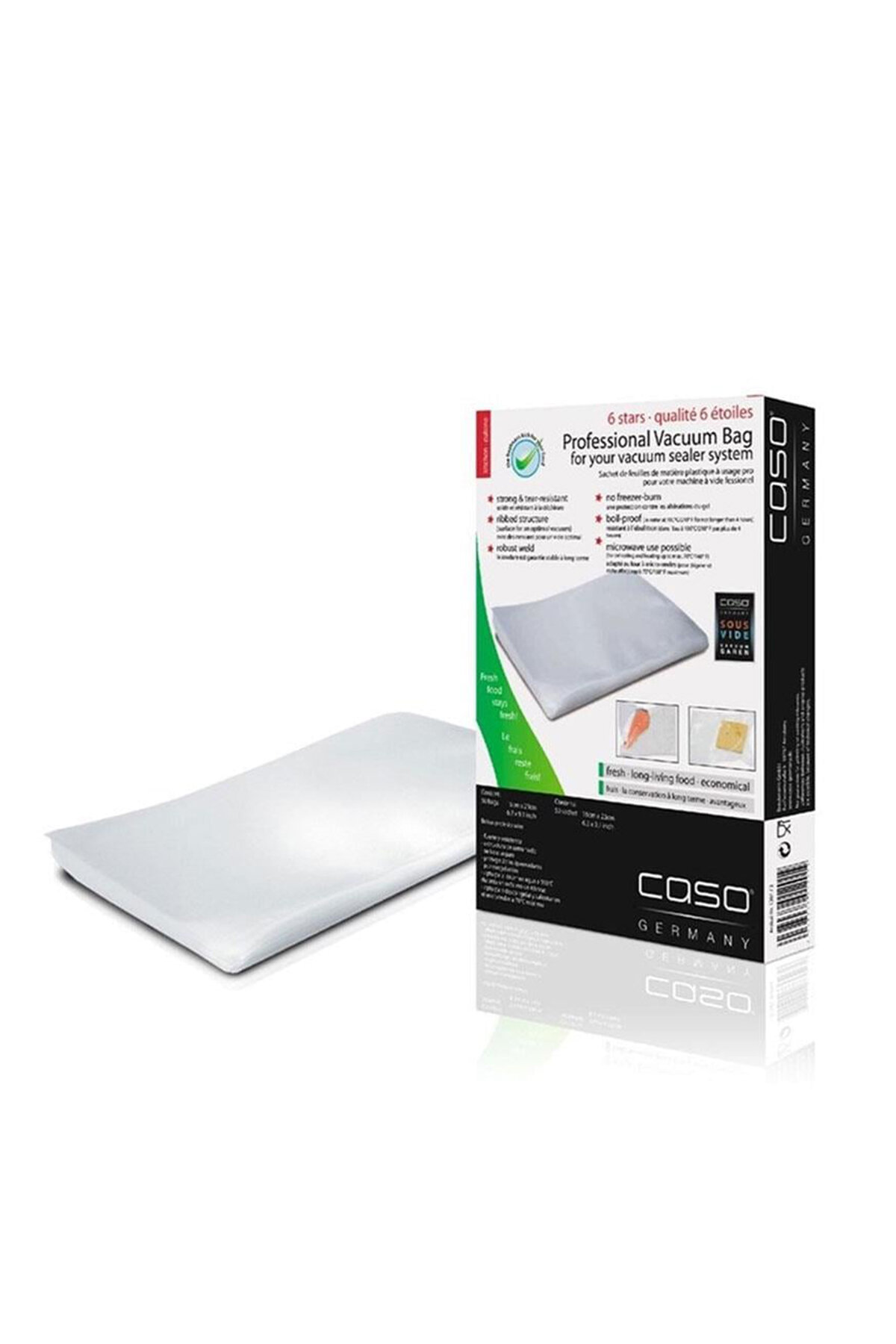 CASO Plastik Vakum Poşeti 16x23 cm