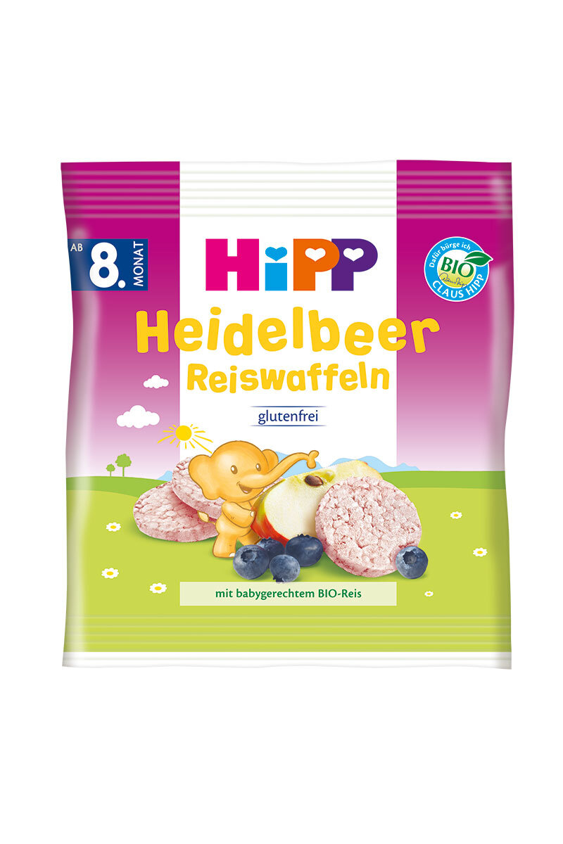 Hipp Yaban Mersinli Pirinçli Bebek Gofreti 30 g