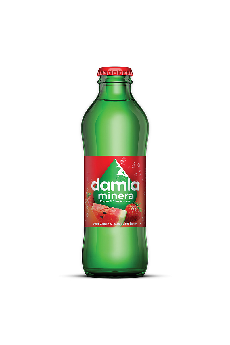 Damla Karpuz Çilek Aromalı Maden Suyu 200 ml