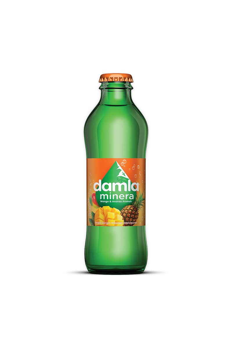 Damla Mango Ananas Aromalı Maden Suyu 200 ml