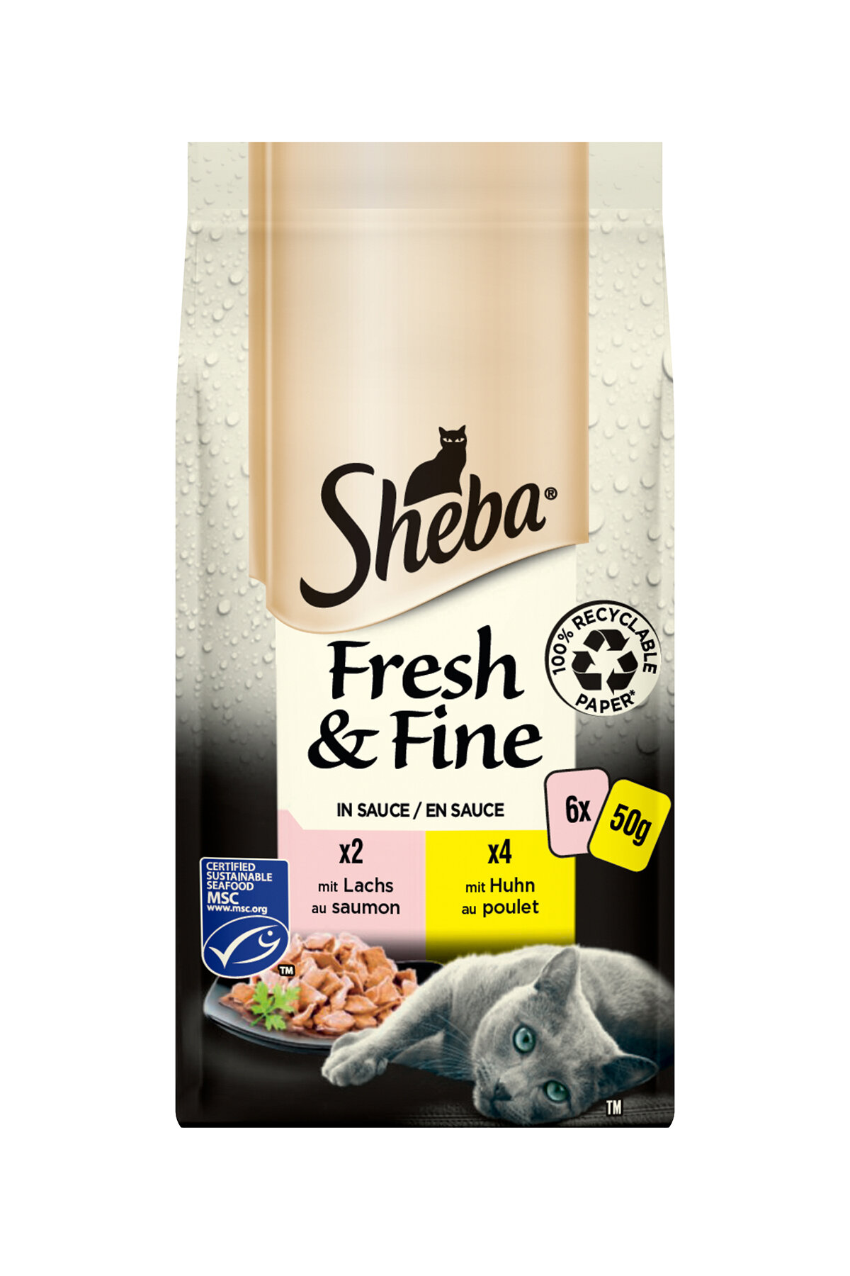 Sheba Fresh&Fine Mini Karışık Yaş Mama 50 gr 6'lı