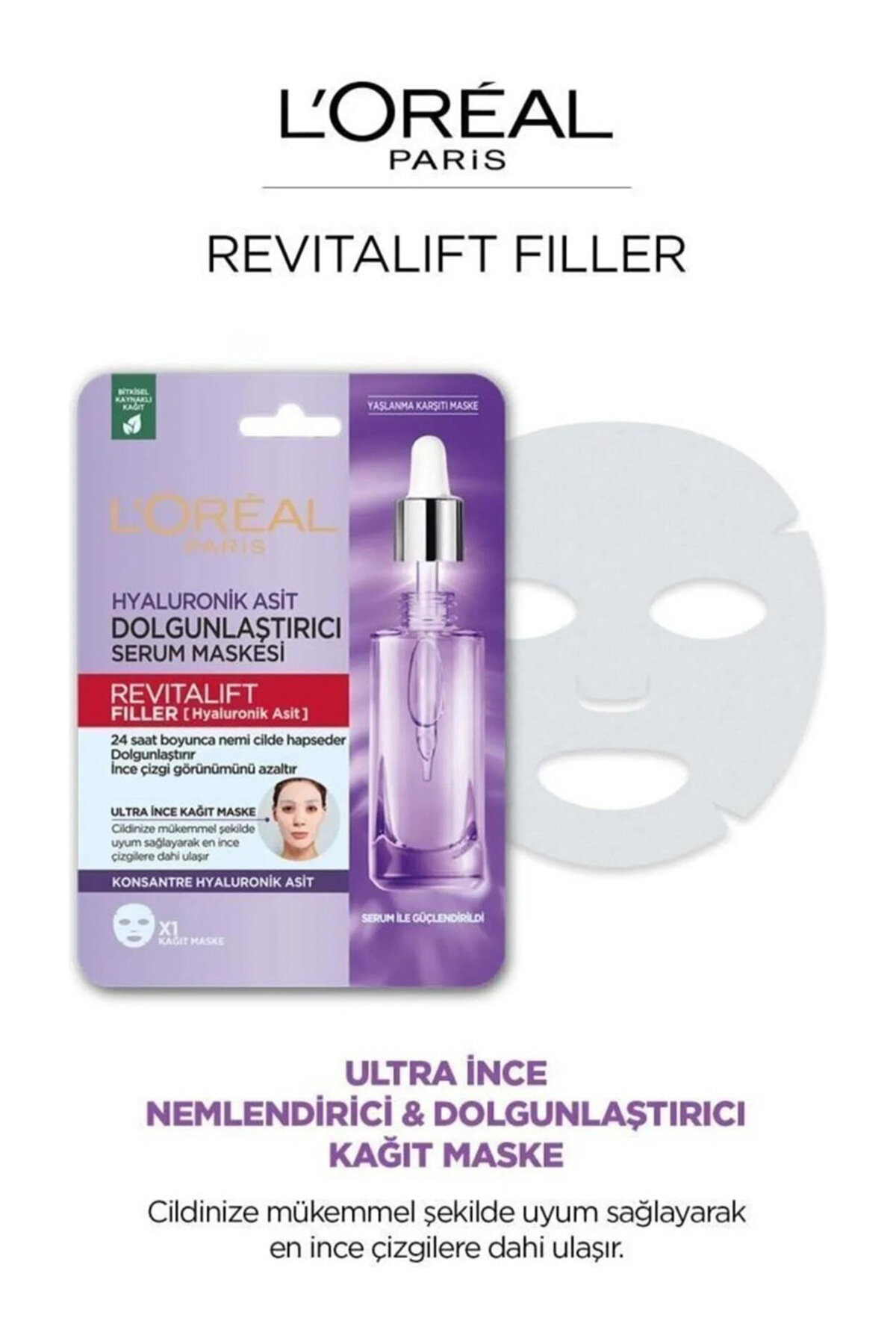 L'Oréal Paris Revitalift Filler Dolgunlaştırıcı Serum Maske