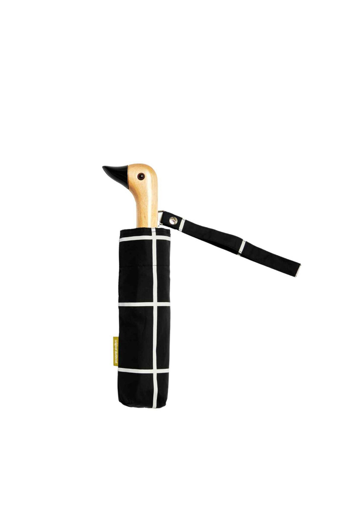 Original Duckhead Duck Kompakt Şemsiye Black Grid