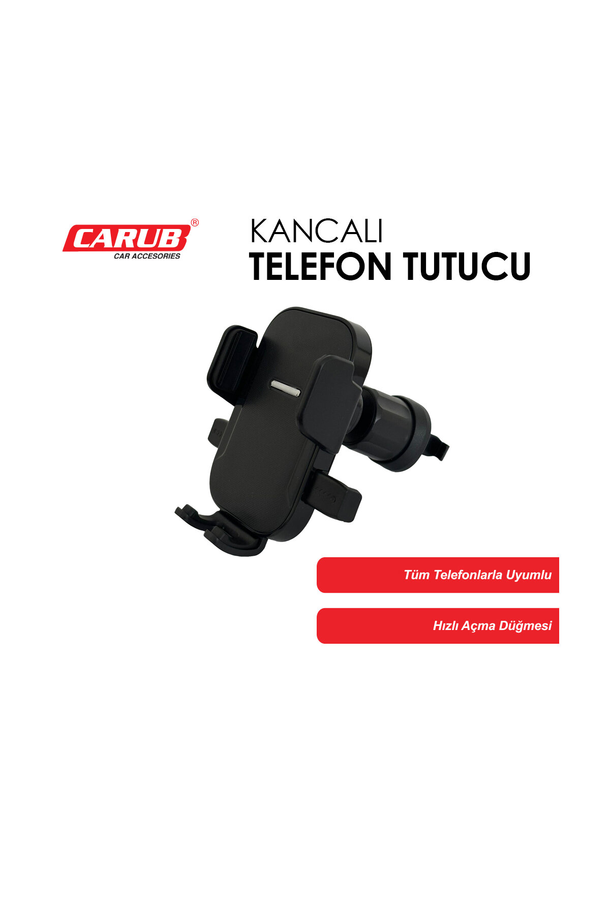 Carub Telefon Tutucu Havalandırma Kancalı