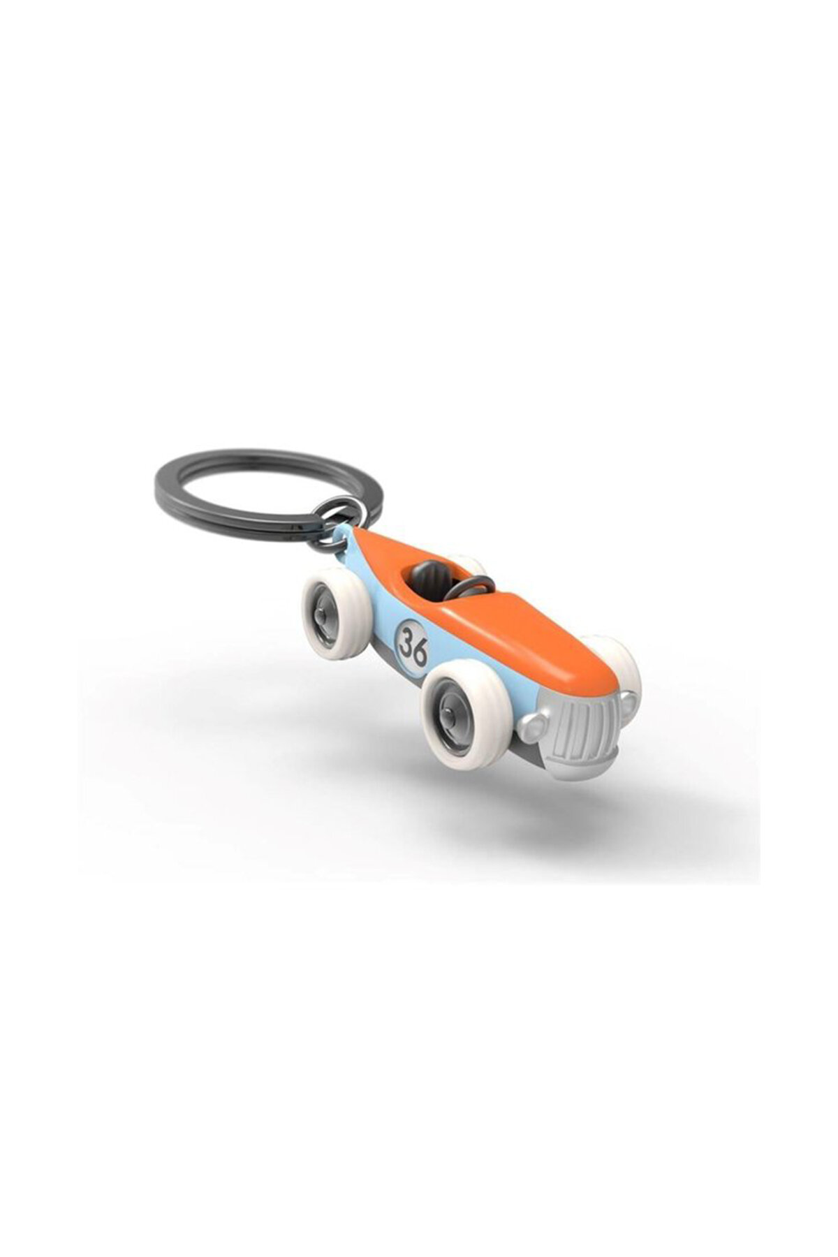 Metalmorphose Vintage Yarış Arabası Anahtarlık Turuncu/Açık Mavi MTM238-01
