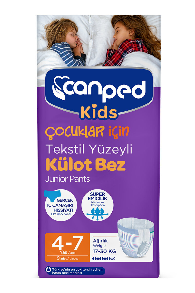 Canped KidPands Külot Çocuk Bezi 4-7 Yaş 9 Adet