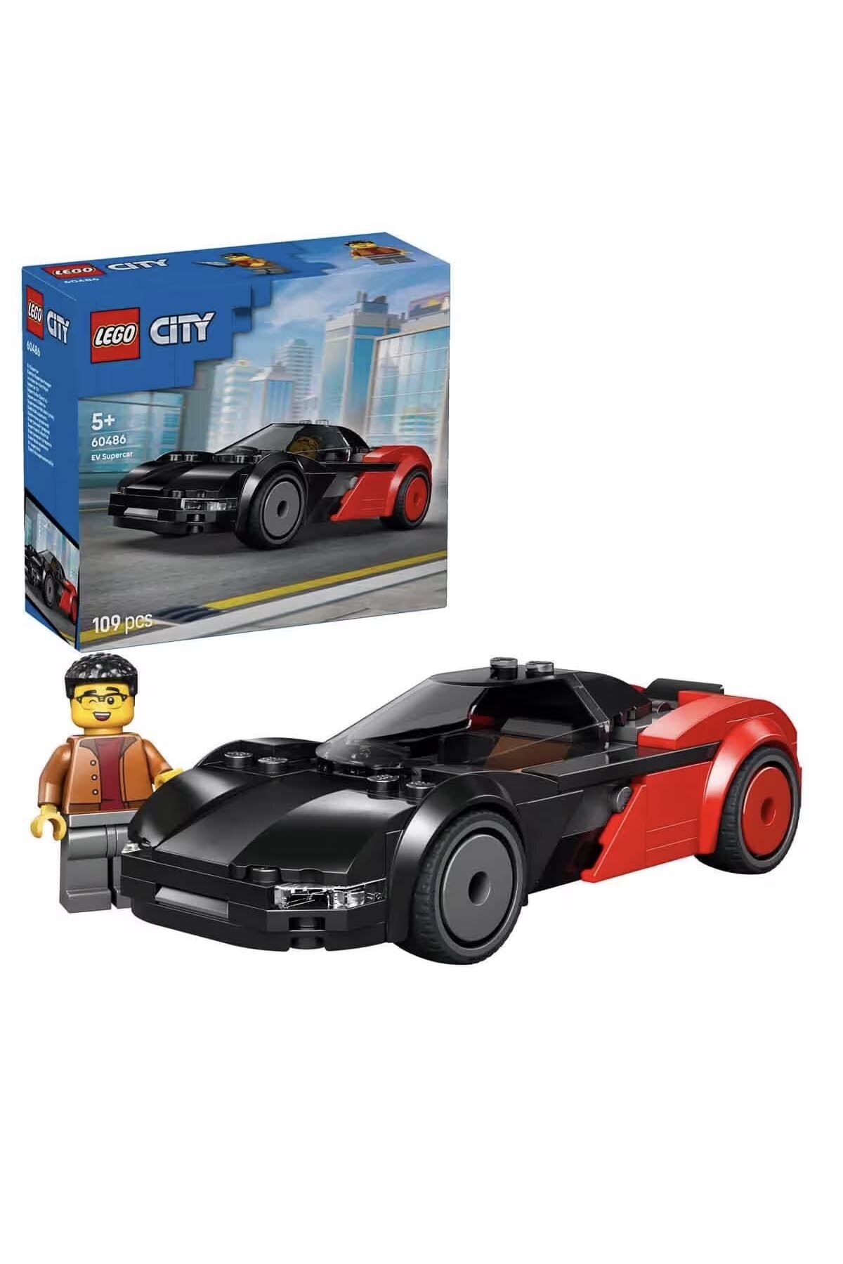Lego City Elektrikli Süper Araba 60486