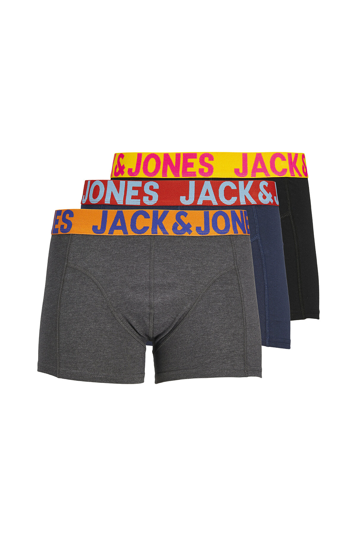 Jack&Jones Erkek 3'lü Boxer 12151349.SYH/GR/LAC