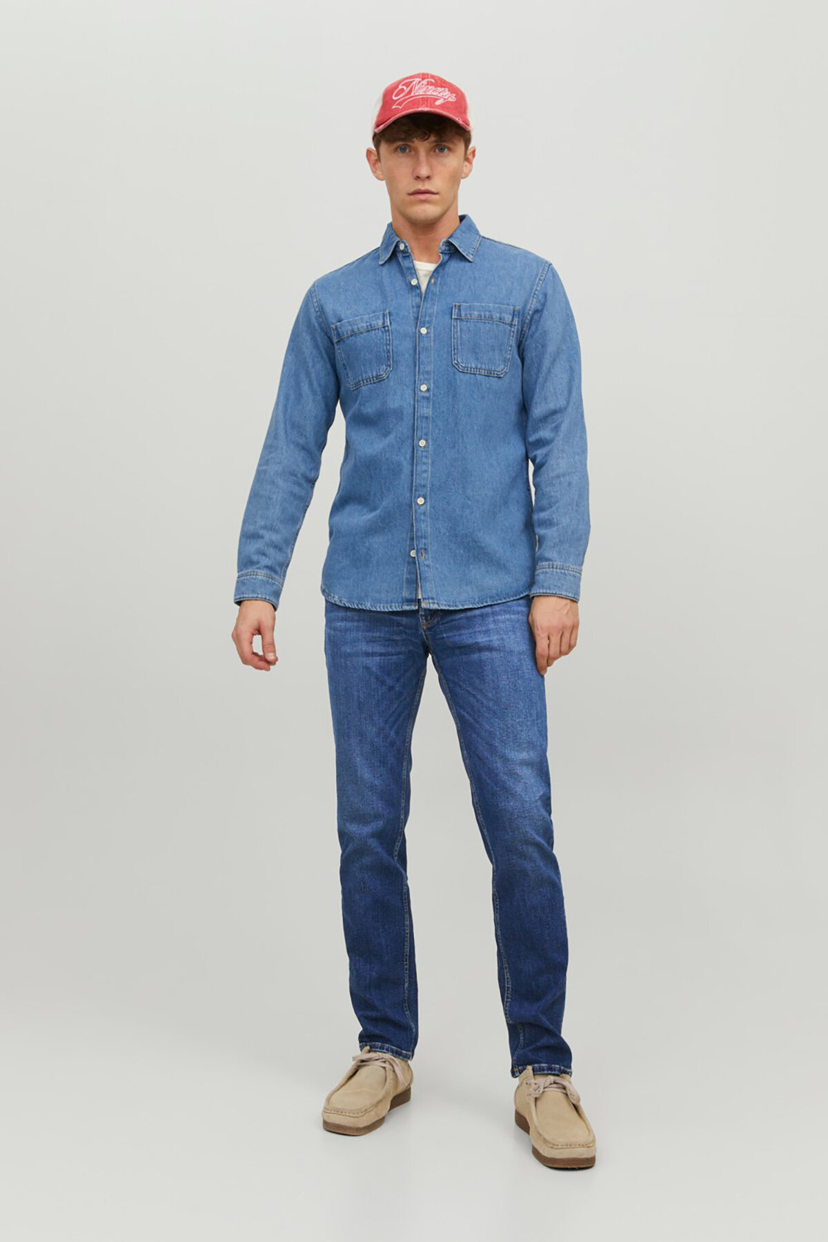 Jack&Jones Clark Erkek Kot Pantolon 12202103 BLUE