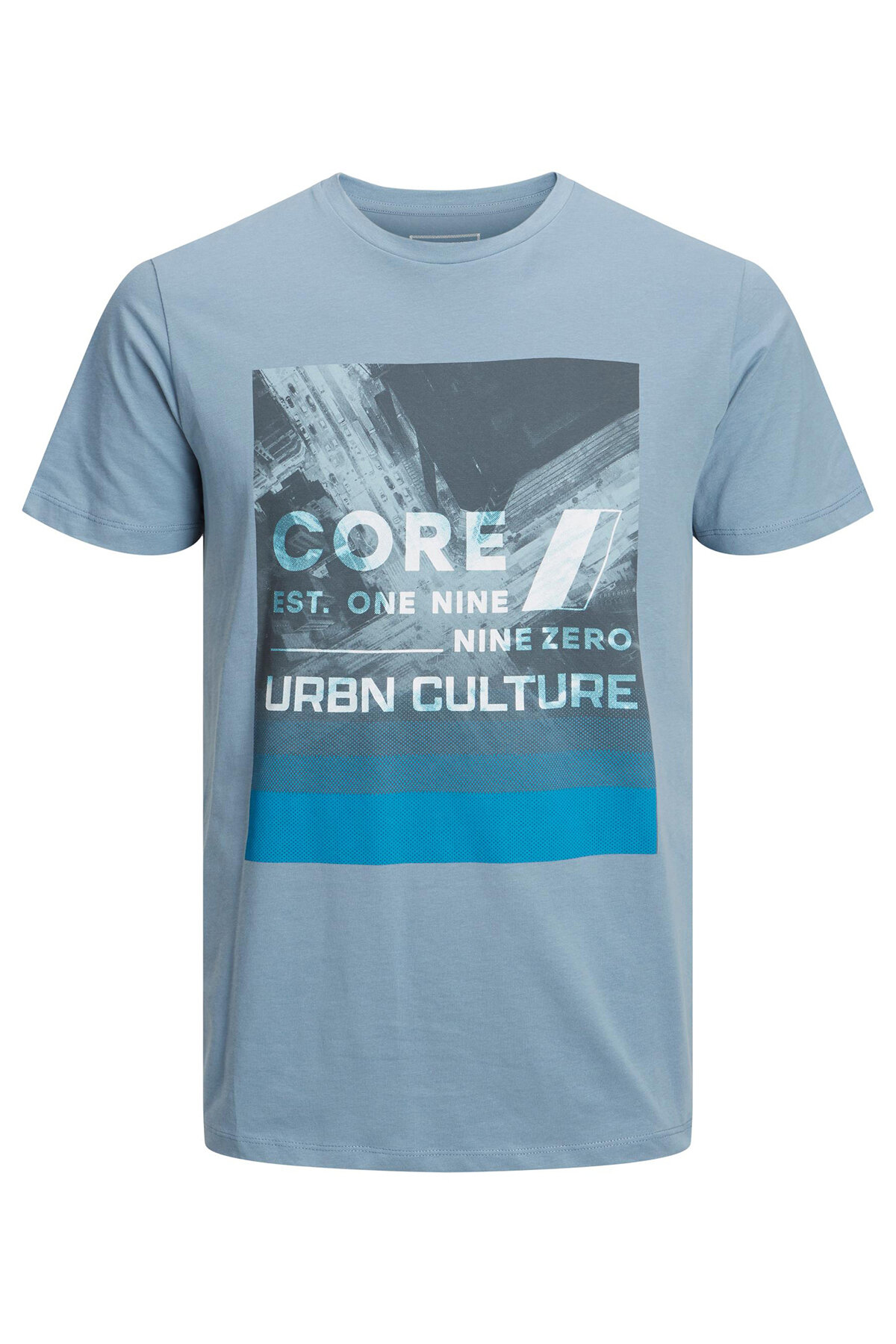 Jack&Jones Erkek Tişört 12209204 Faded Denim