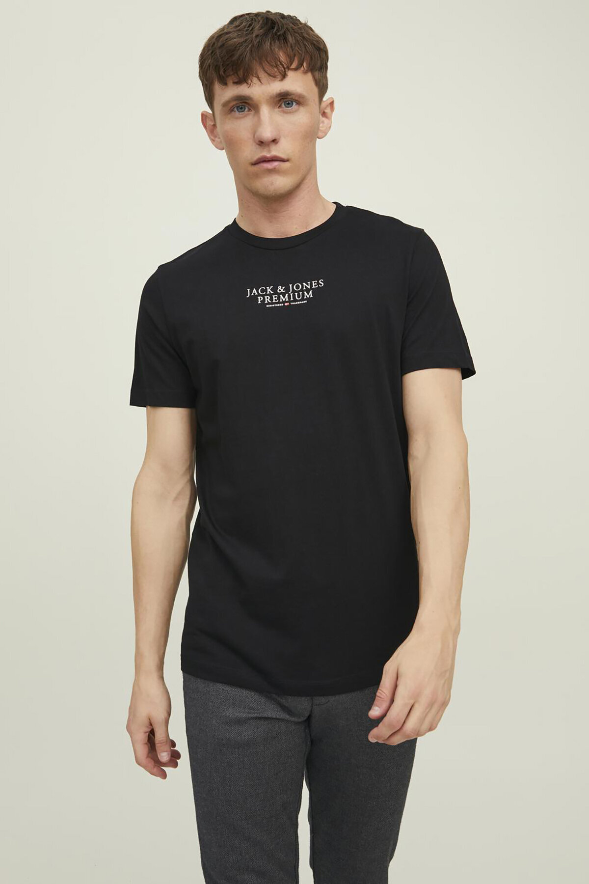 Jack&Jones Erkek Tişört 12217167 BLACK