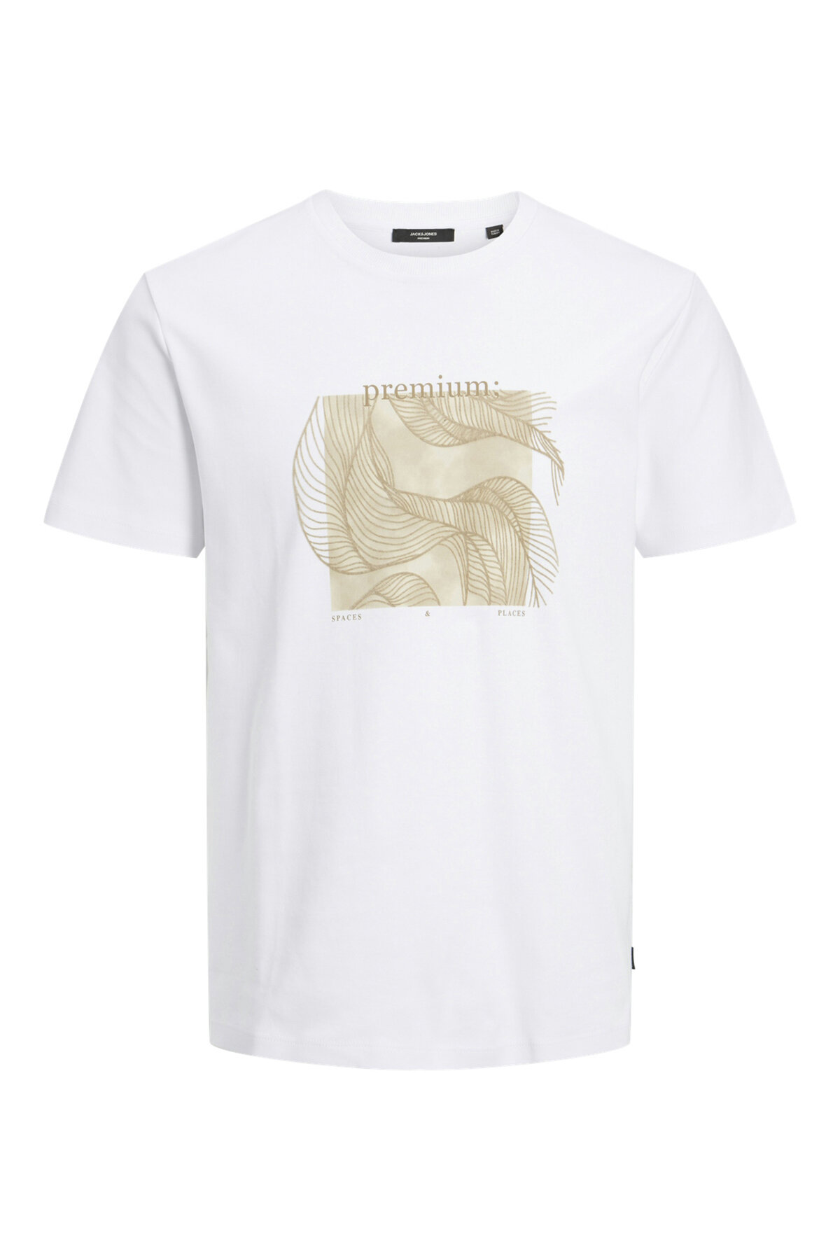 Jack&Jones Erkek Tişört 12228464 WHITE