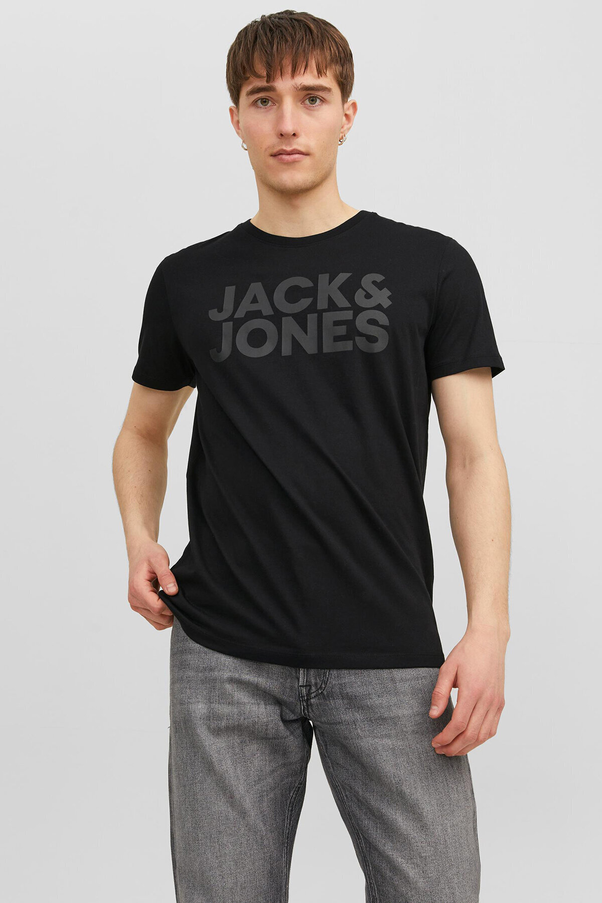 Jack&Jones Erkek Tişört 12151955 BLACK
