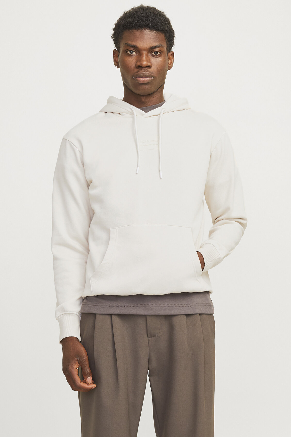 Jack&Jones Erkek Sweatshirt 12256841 MOONBEAM