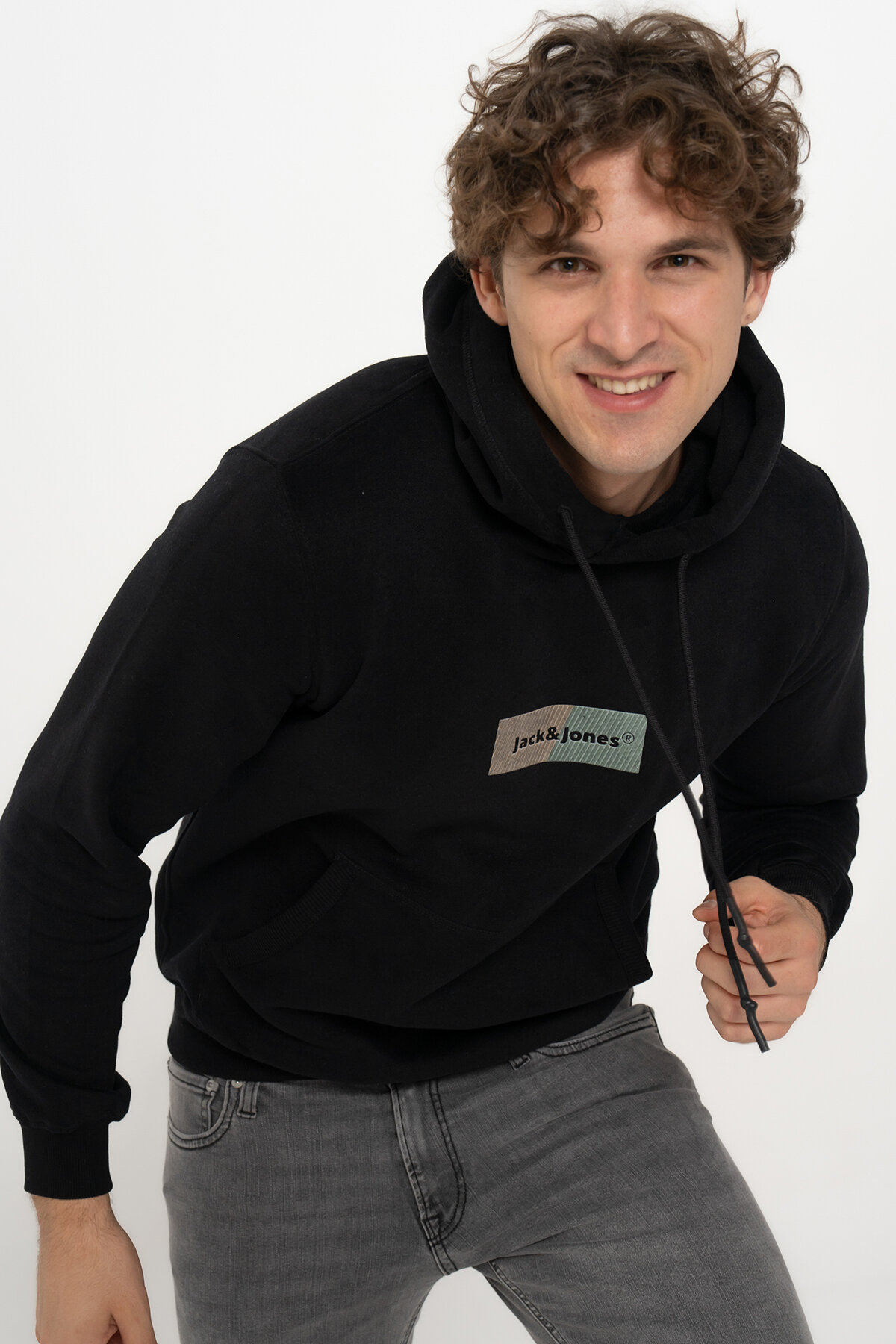 Jack&Jones Erkek Sweatshirt 12262428 BLACK