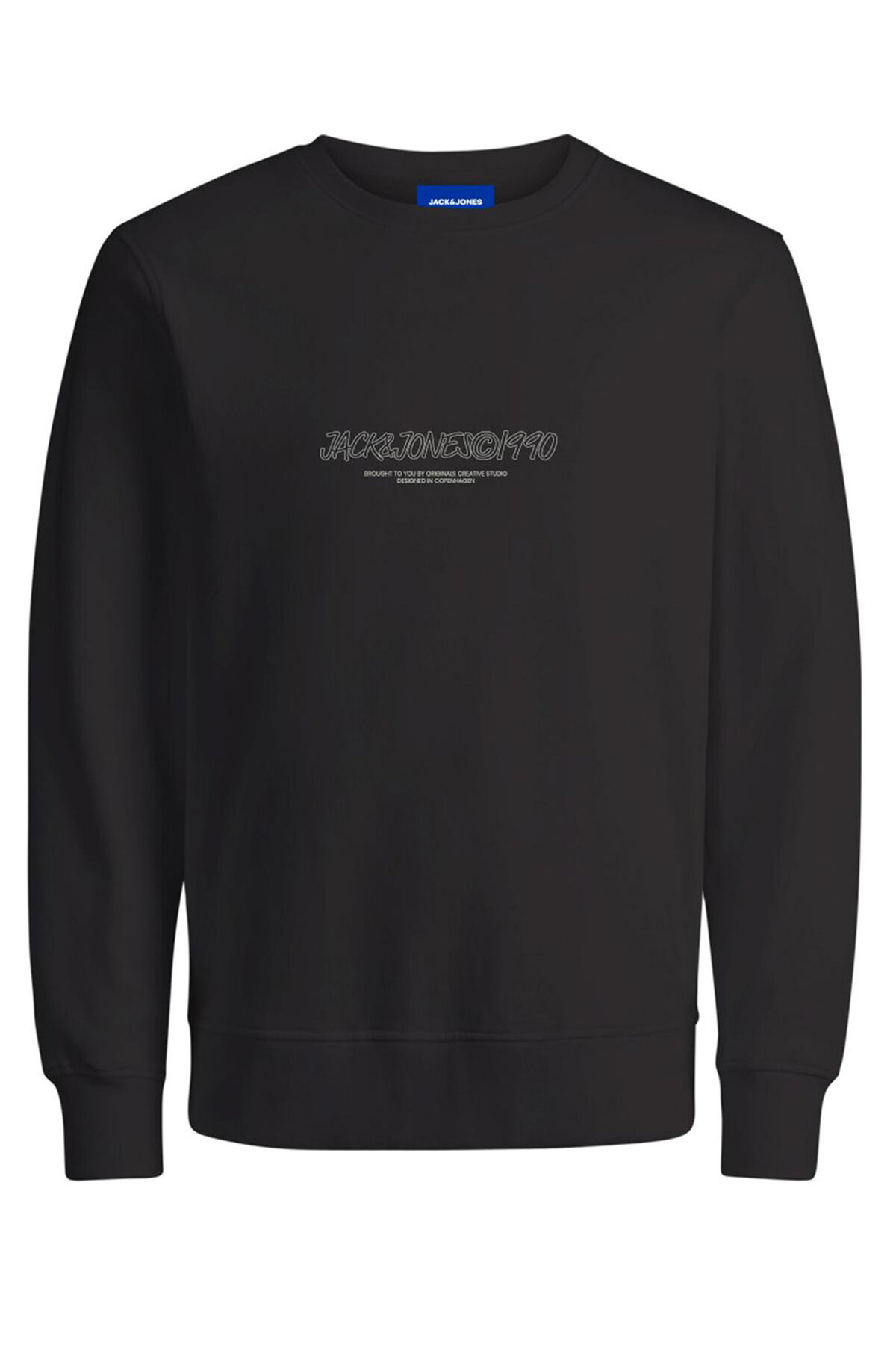 Jack&Jones Erkek Sweatshirt 12266942 BLACK
