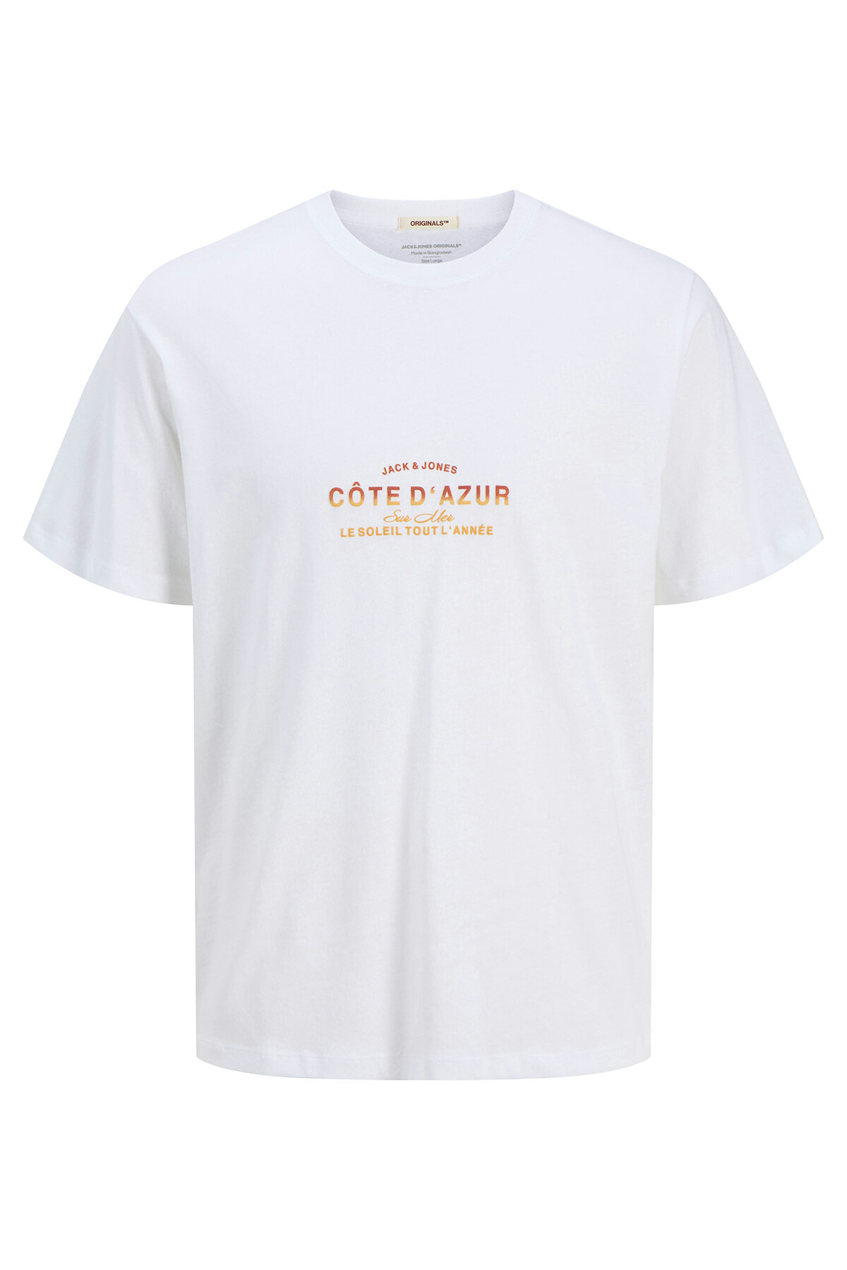 Jack&Jones Erkek Tişört 12277227 BRIGHT WHITE