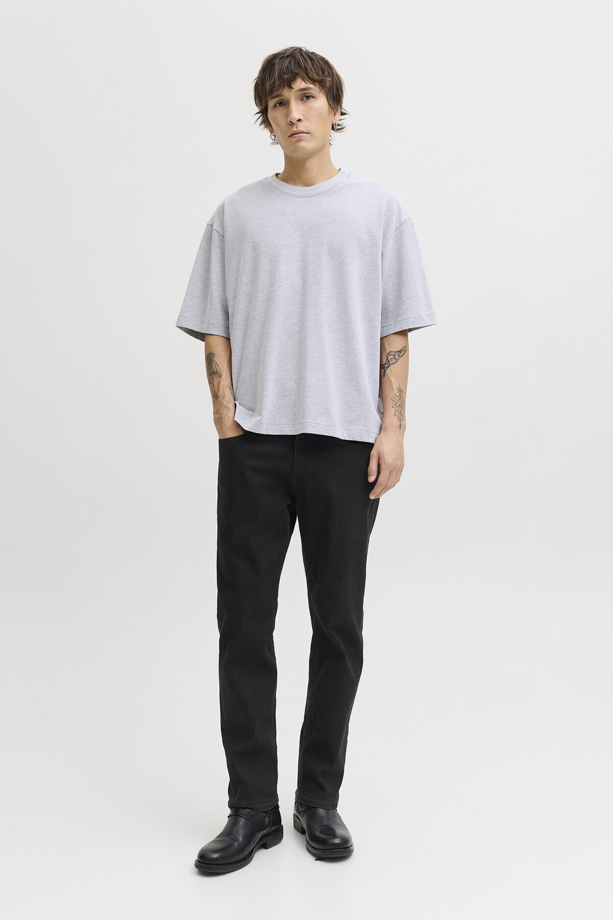 Jack&Jones Clark Erkek Kot Pantolon 12282670 BLACK DENIM