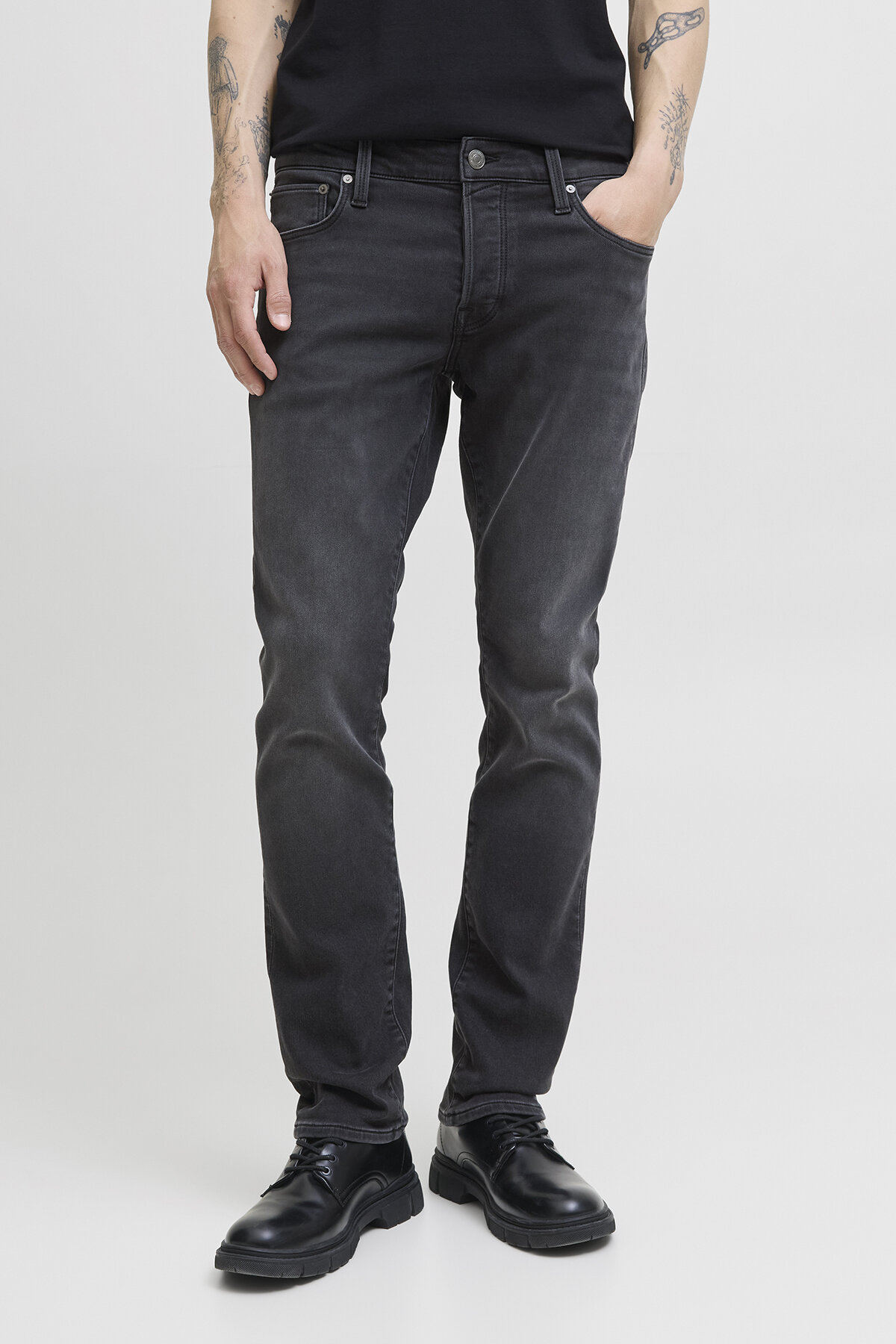 Jack&Jones Mike Erkek Kot Pantolon 12278115 BLACK DENIM