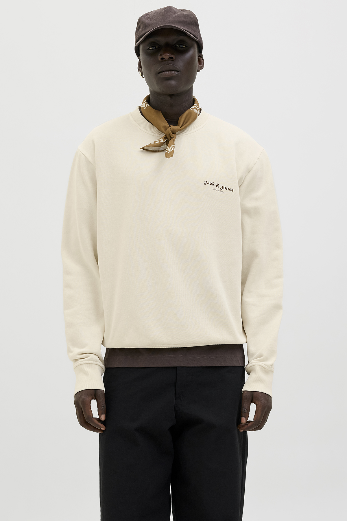 Jack&Jones Erkek Sweatshirt 12279531 ANTIQUE WHITE