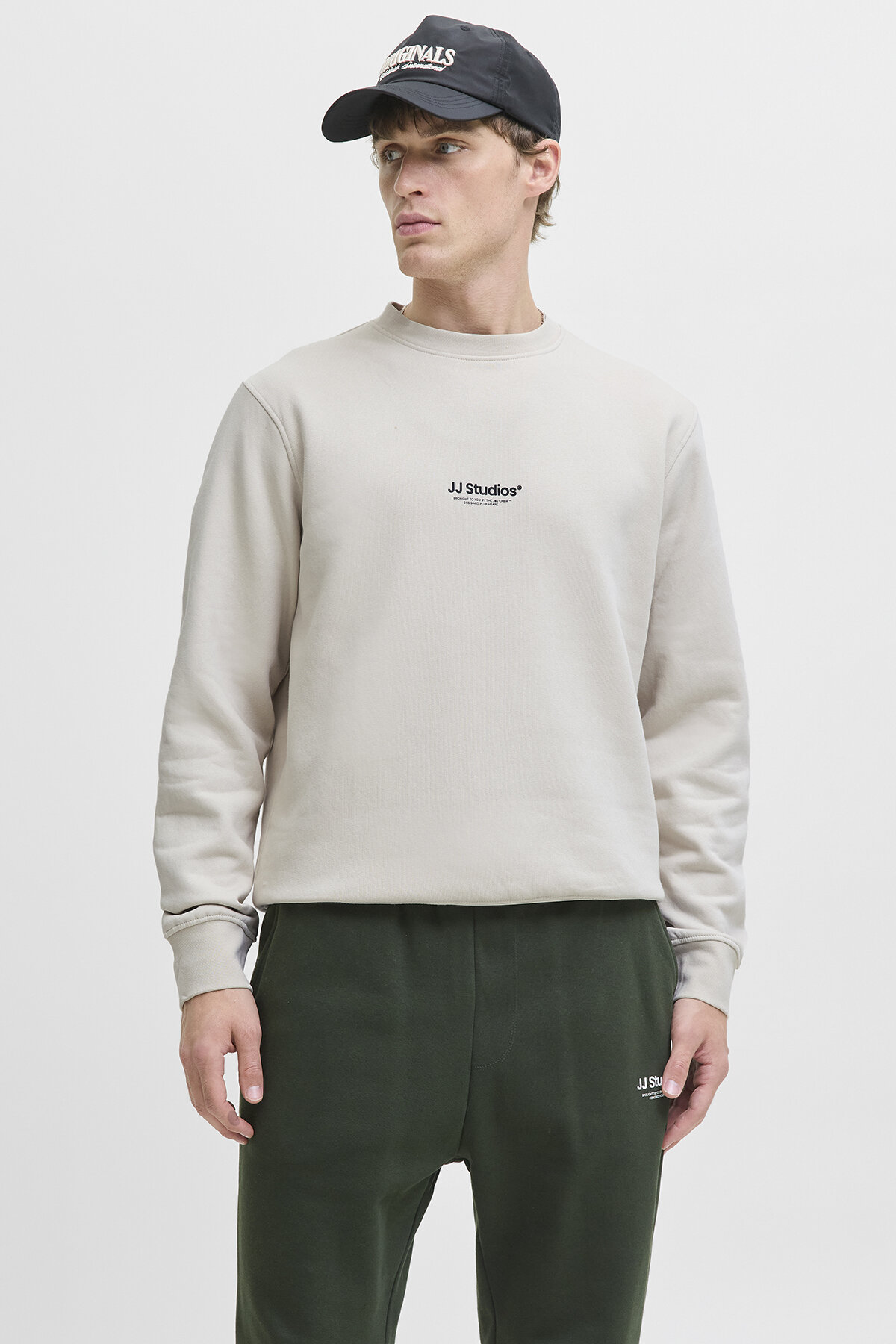 Jack&Jones Erkek Sweatshirt 12278791 MOONBEAM