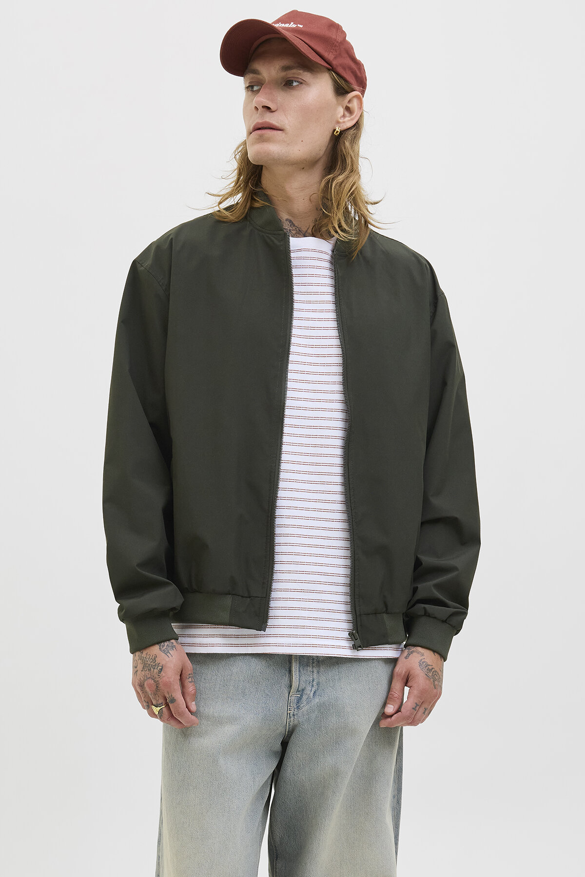Jack&Jones Charge Bomber Erkek Mont 12268608 ROSIN