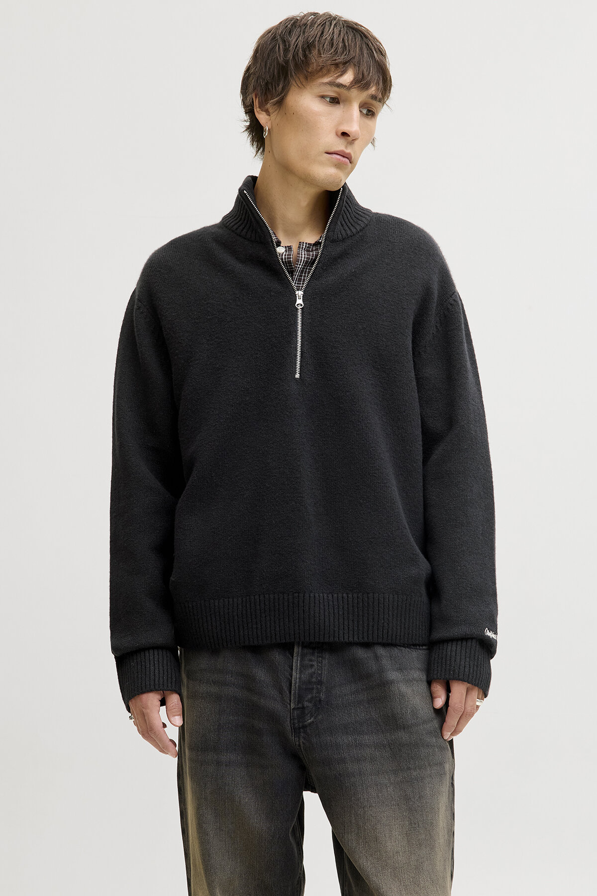 Jack&Jones Erkek Triko 12282749 BLACK