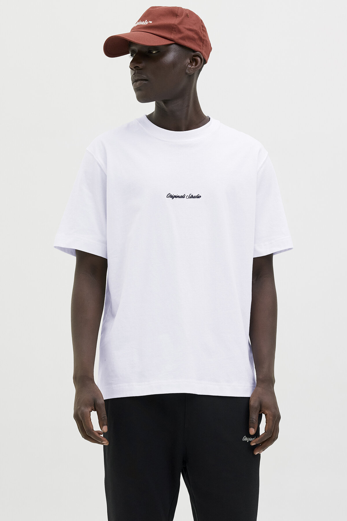 Jack&Jones Erkek Tişört 12282892 BRIGHT WHITE