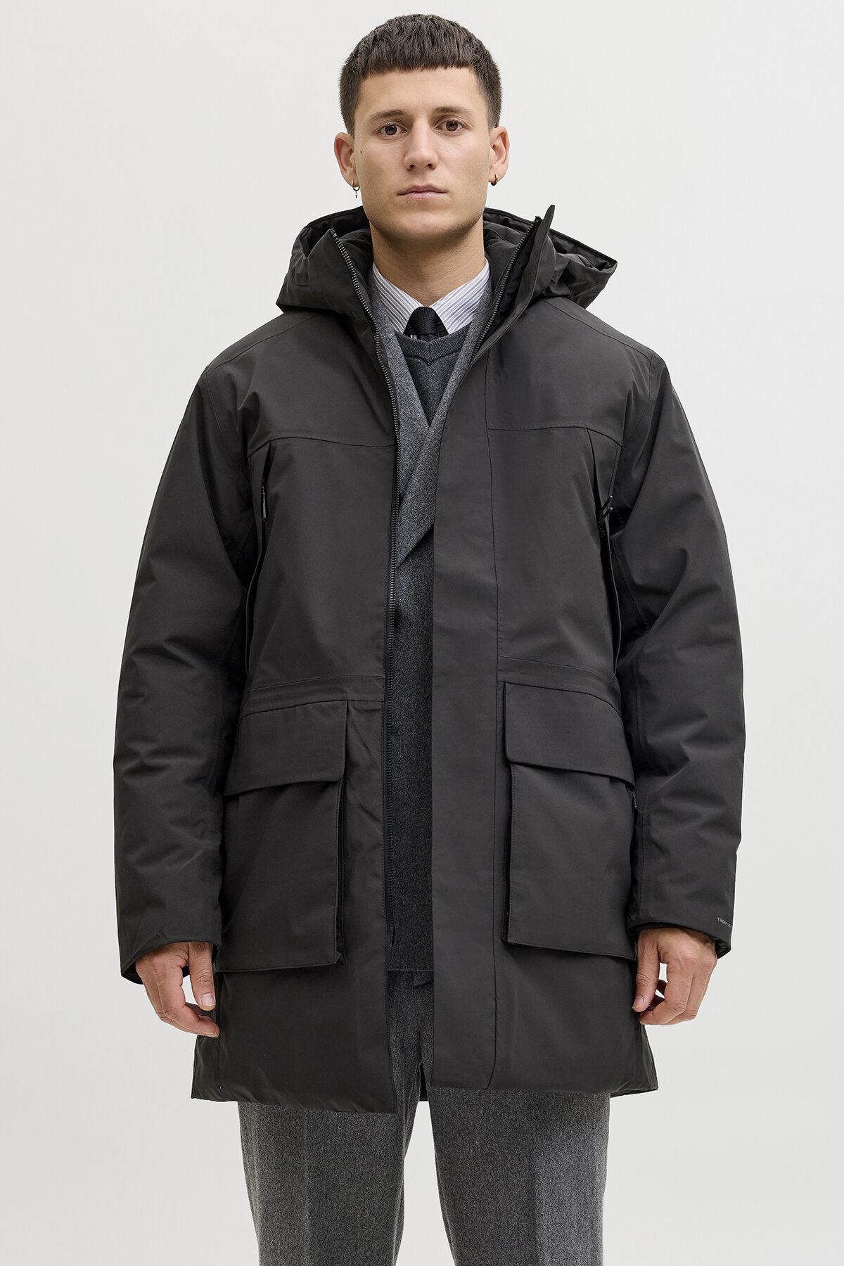 Jack&Jones Erkek Parka 12280904 BLACK