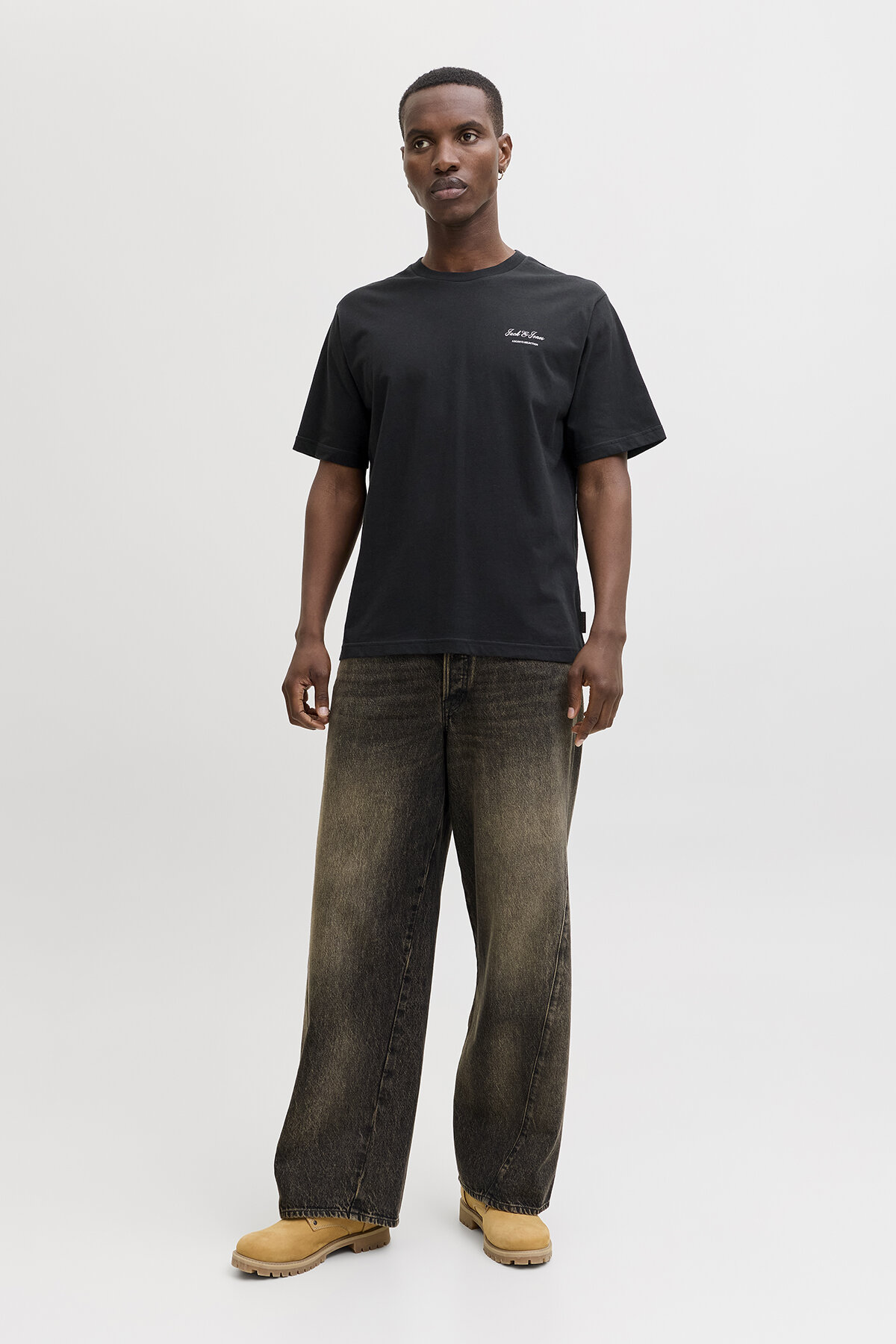 Jack&Jones Erkek Tişört 12287990 BLACK