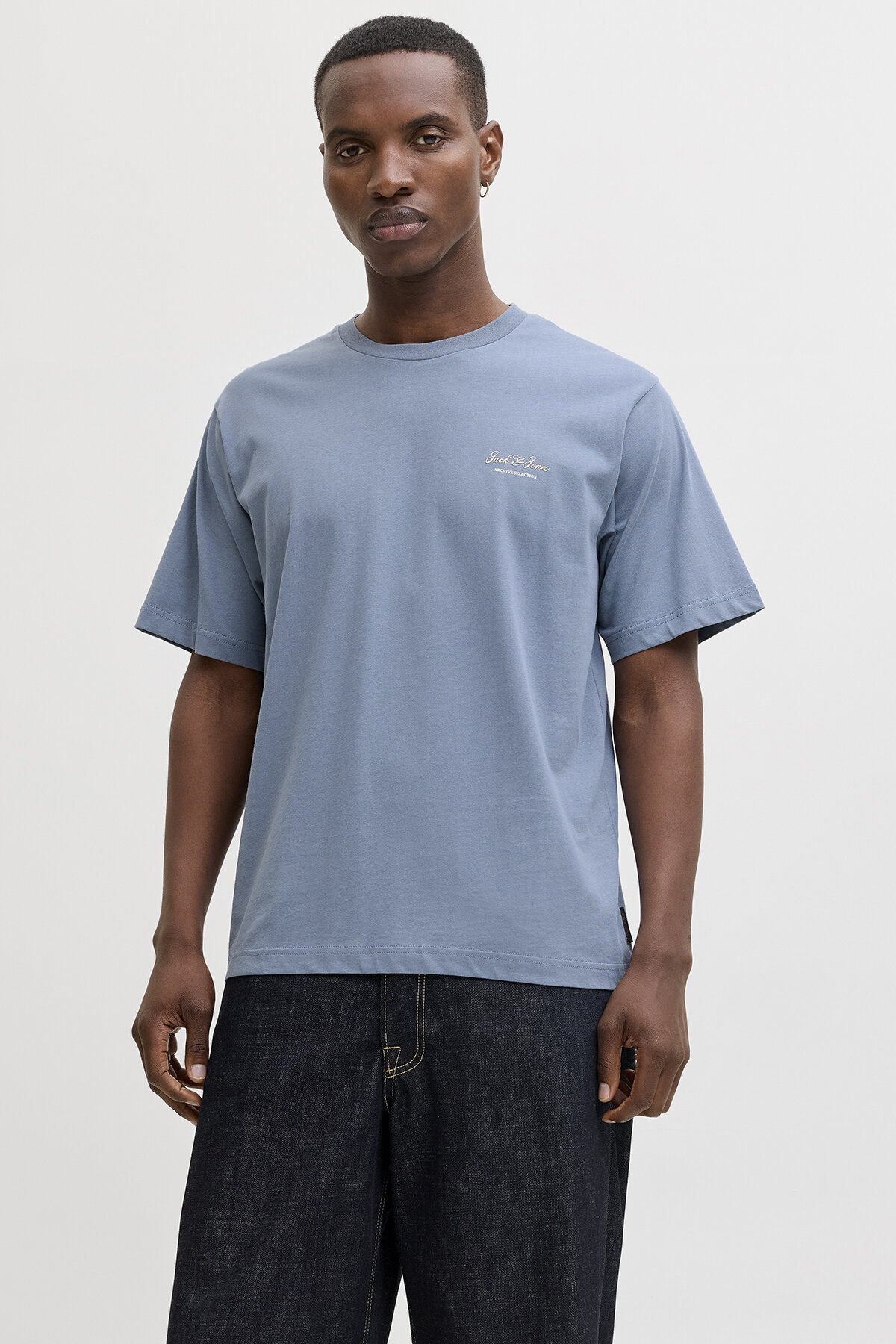 Jack&Jones Erkek Tişört 12287990 BLUE MIRAGE