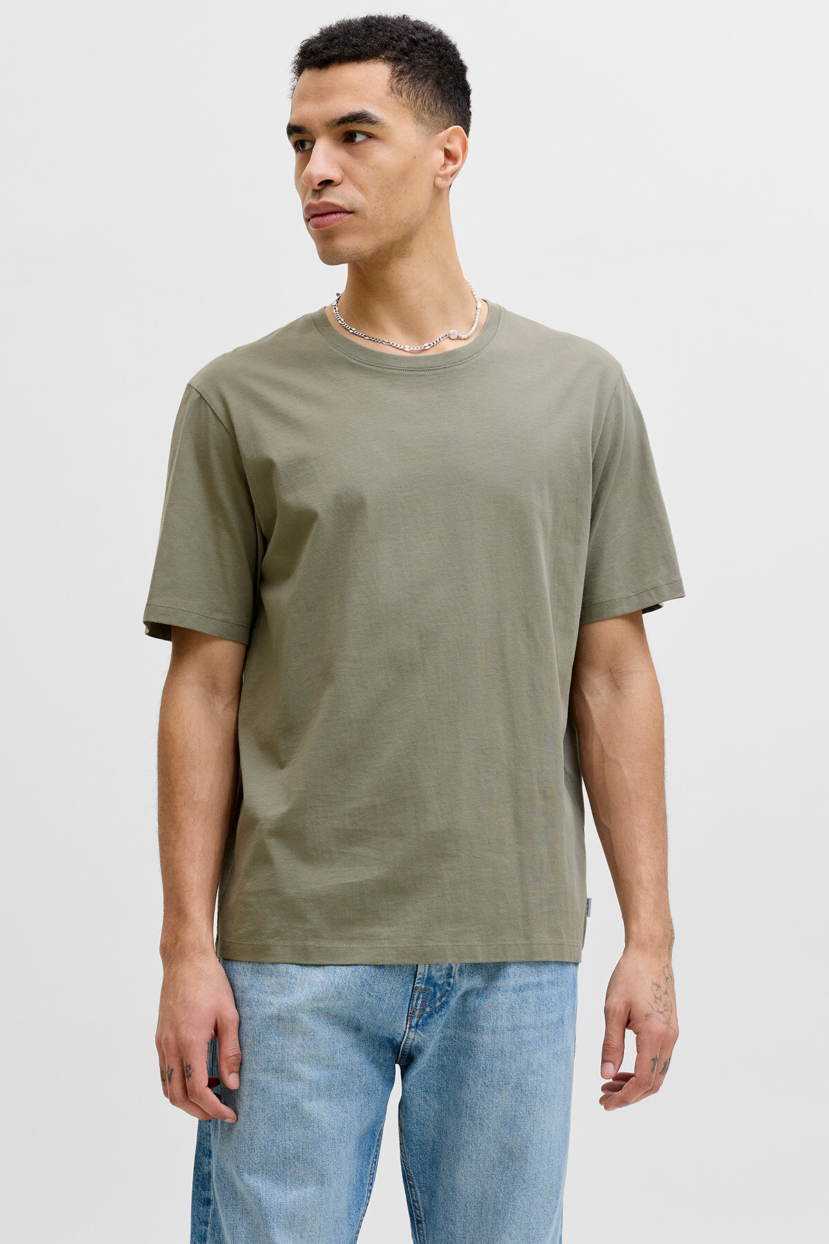 Jack&Jones Erkek Tişört 12156101 VETIVER