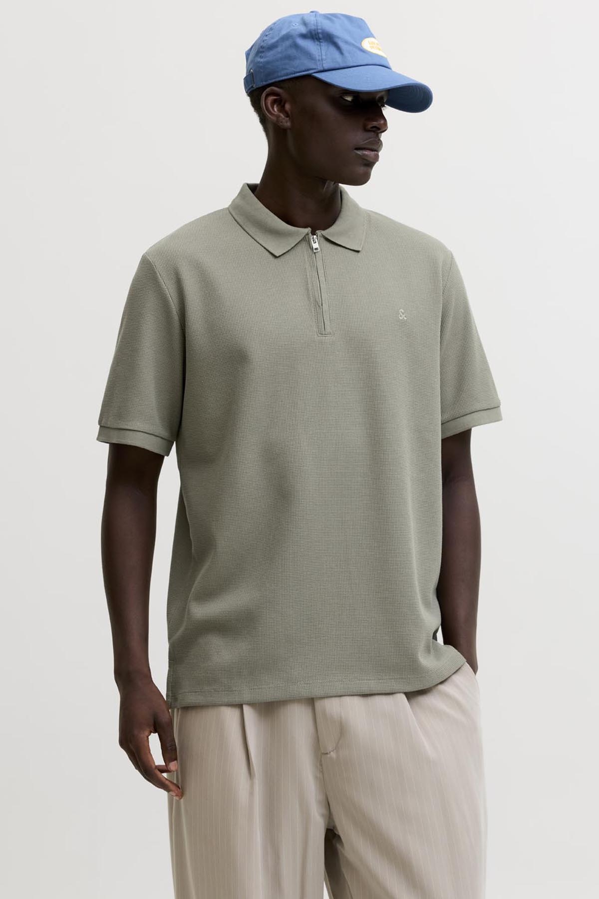 Jack&Jones Erkek Polo Yaka Tişört 12279177 VETIVER