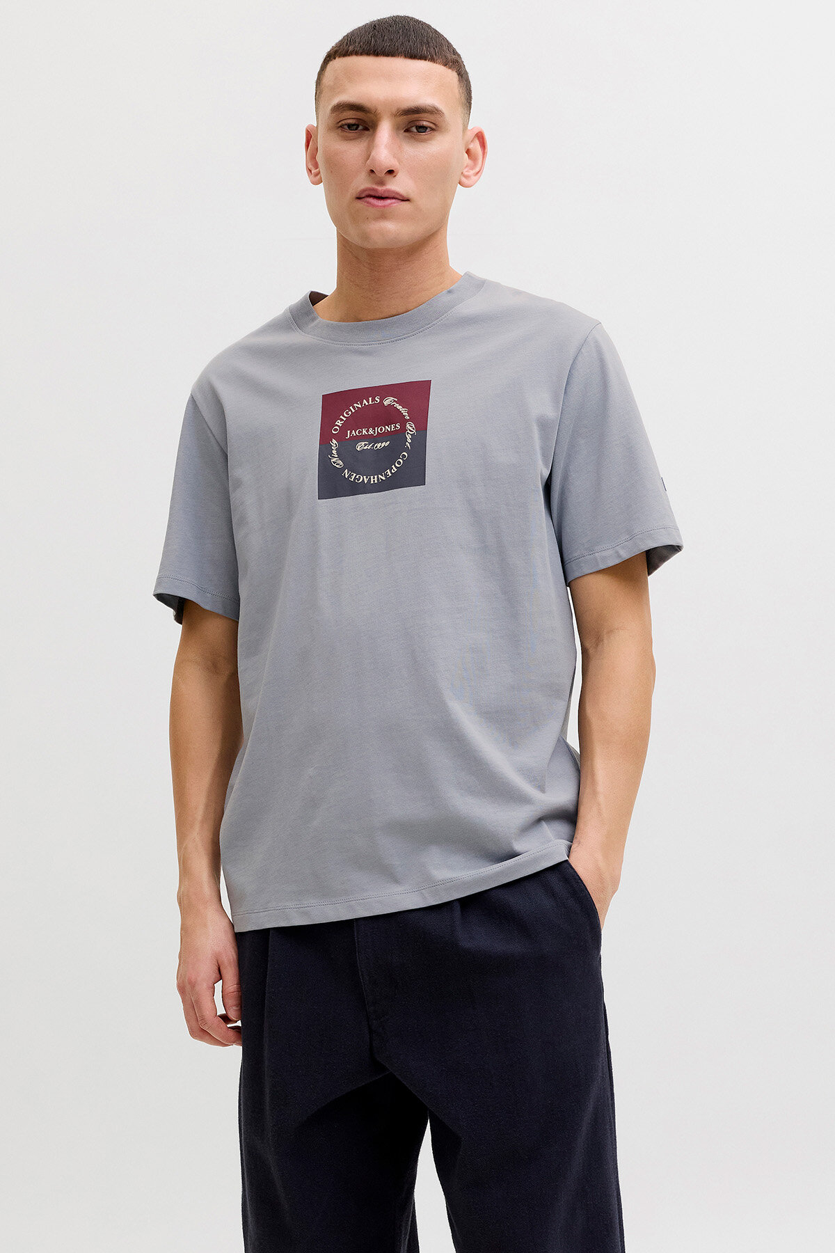 Jack&Jones Erkek Tişört 12290856 TRADEWINDS