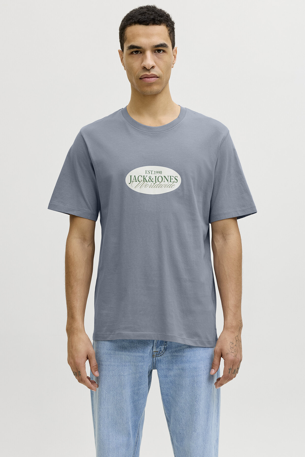 Jack&Jones Erkek Tişört 12297891 TRADEWINDS