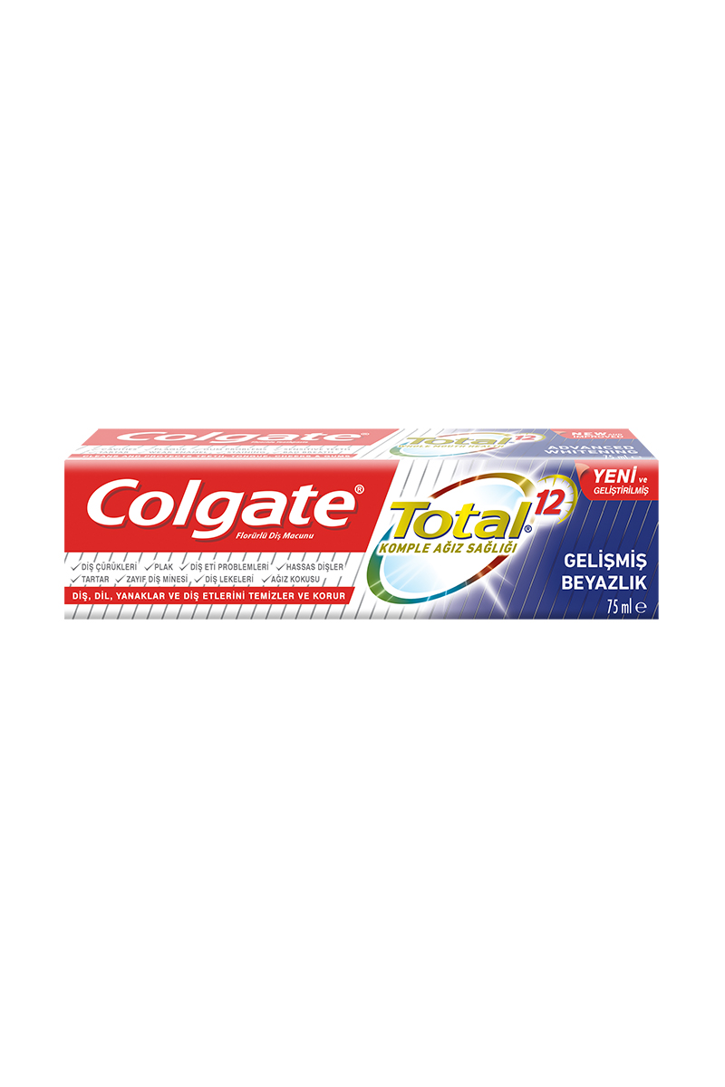 Colgate Diş Macunu Total Gelişmiş Beyazlık 75 ml
