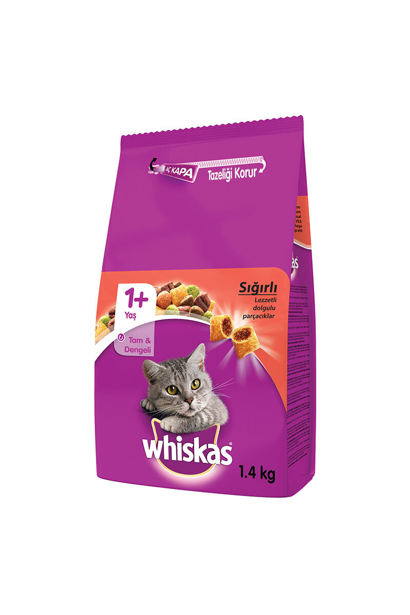 Whiskas Biftek Ve Havuçlu Kedi Maması 1.4Kg